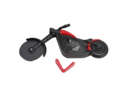 Cortador de Pizza LAXISCREED Aço Inox Rolo Moto Vermelho