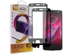 Película Vidro Temperado Motorola Moto Z2 Force HONGWE. Cobertura Completa Preto