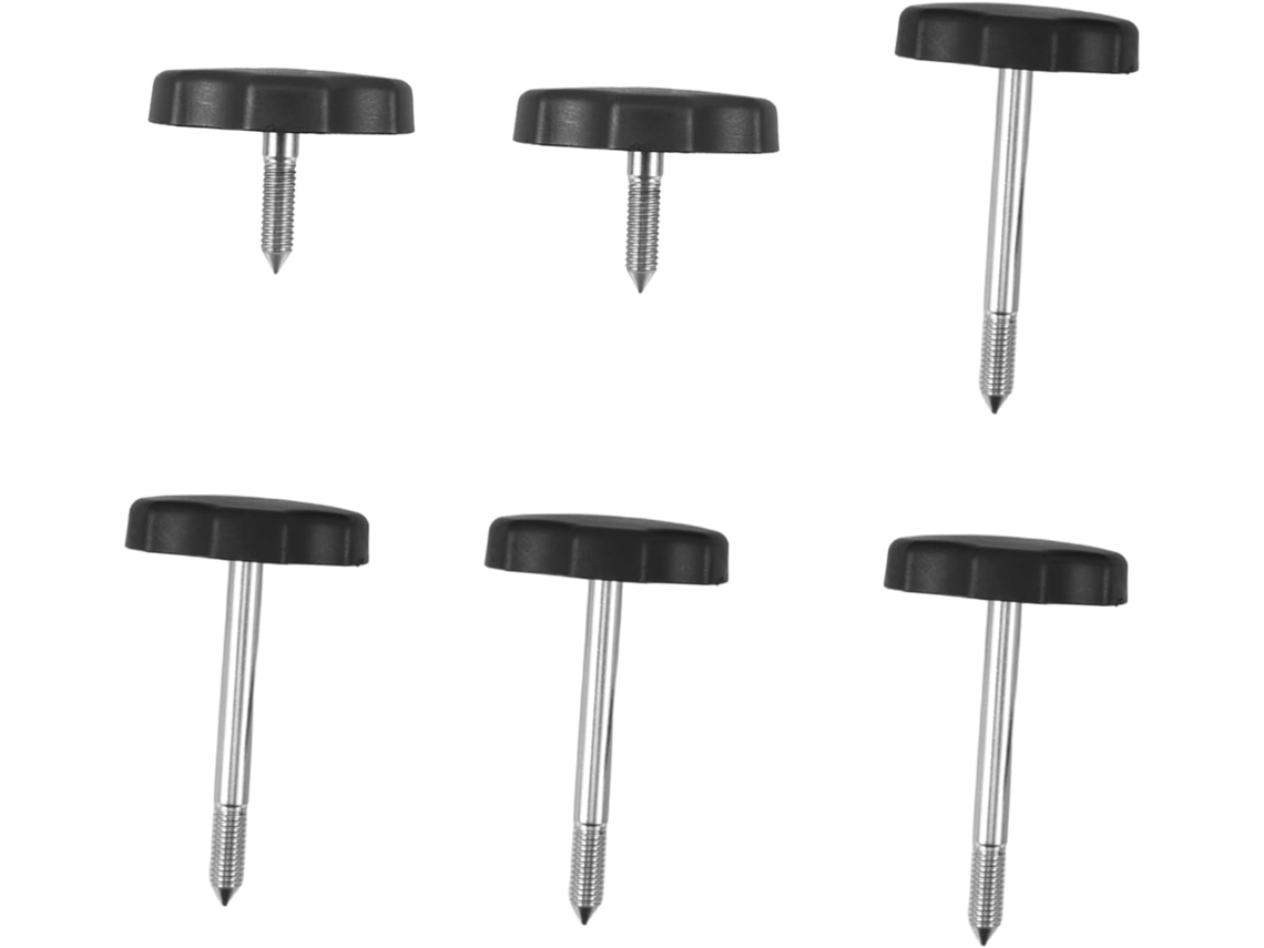 Stobaza 6 Peças Botões De Moldura Janela Parafusos Montagem Capota Lona Para Veículos Off Road Jk Reduz O Ruído Do Vento
