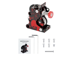 Extrusor HGX dentes helicoidais metal dual gear para filamentos 1.75mm compatível com Ender 3 Cr 10 S/MARCA