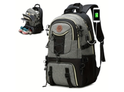 Mochila De Viagem Grande, Bolsa Espaçosa Para Laptop Com Compartimento Para Sapatos, Impermeável, Vários Compartimentos, Perfeita Para (fmy)