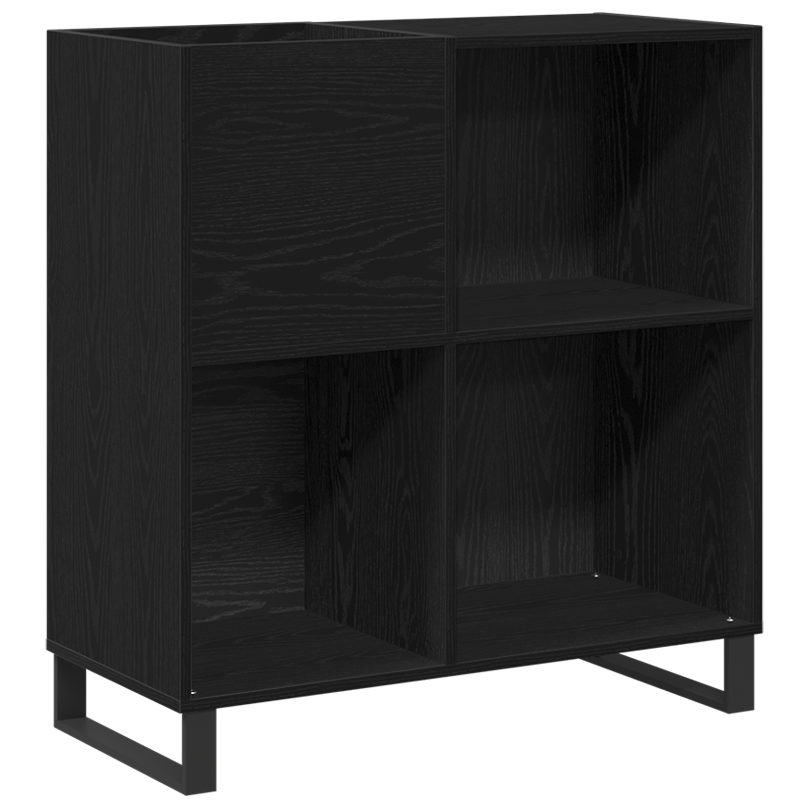 Conjunto 1 Unidade De Armazenamento De Mídia Vidaxl Preto Derivados De Madeira (84,5 X 38 X 89 Cm)