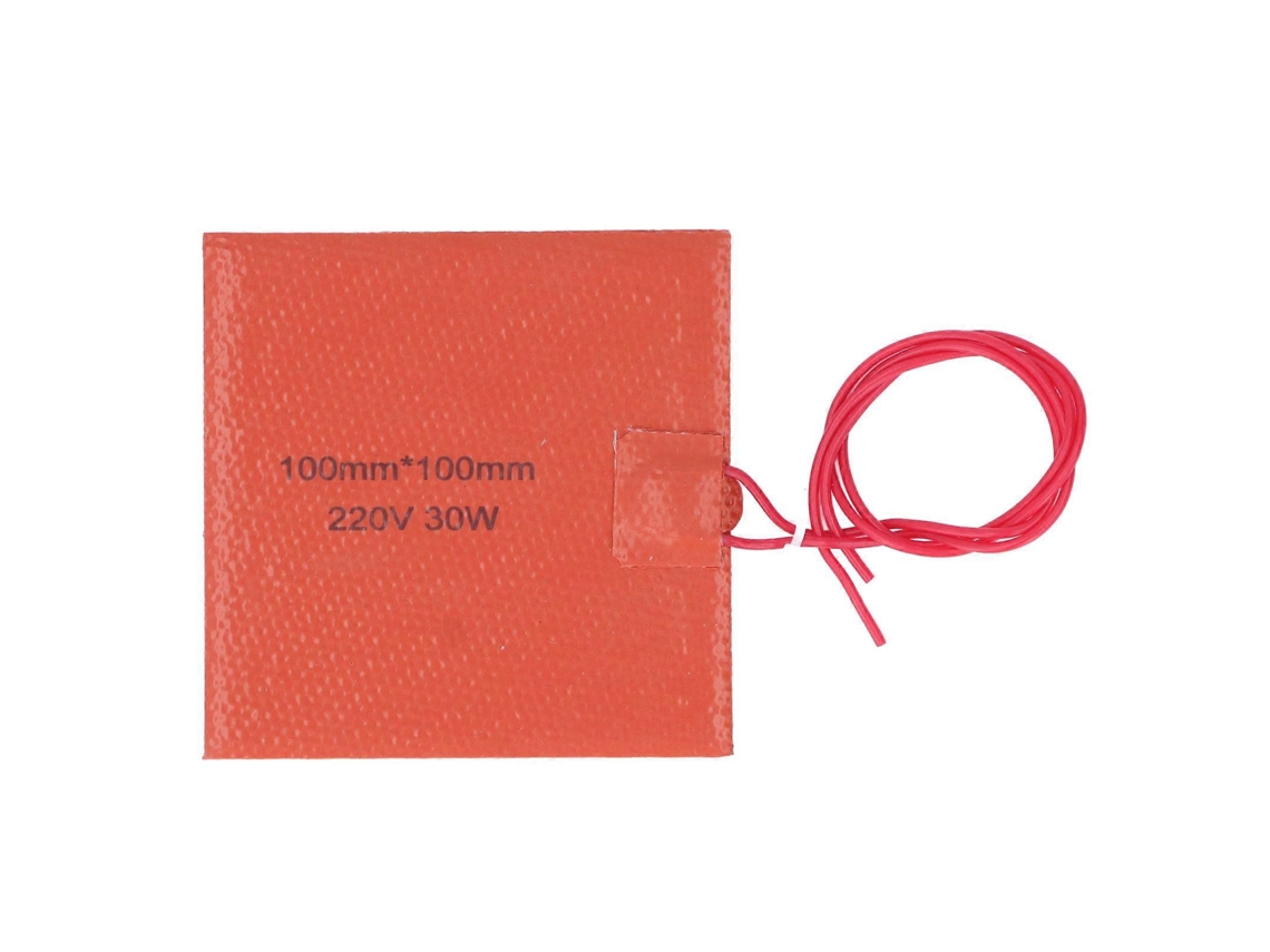 Flexible Silicone Heater Cube Heating Pad Mat 200 Degrees Celsius Maximum 30w