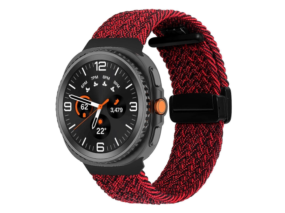 Pulseira Trançada Dobrável Com Fecho Magnético Para Samsung Galaxy Watch8 / Watch8 Classic
