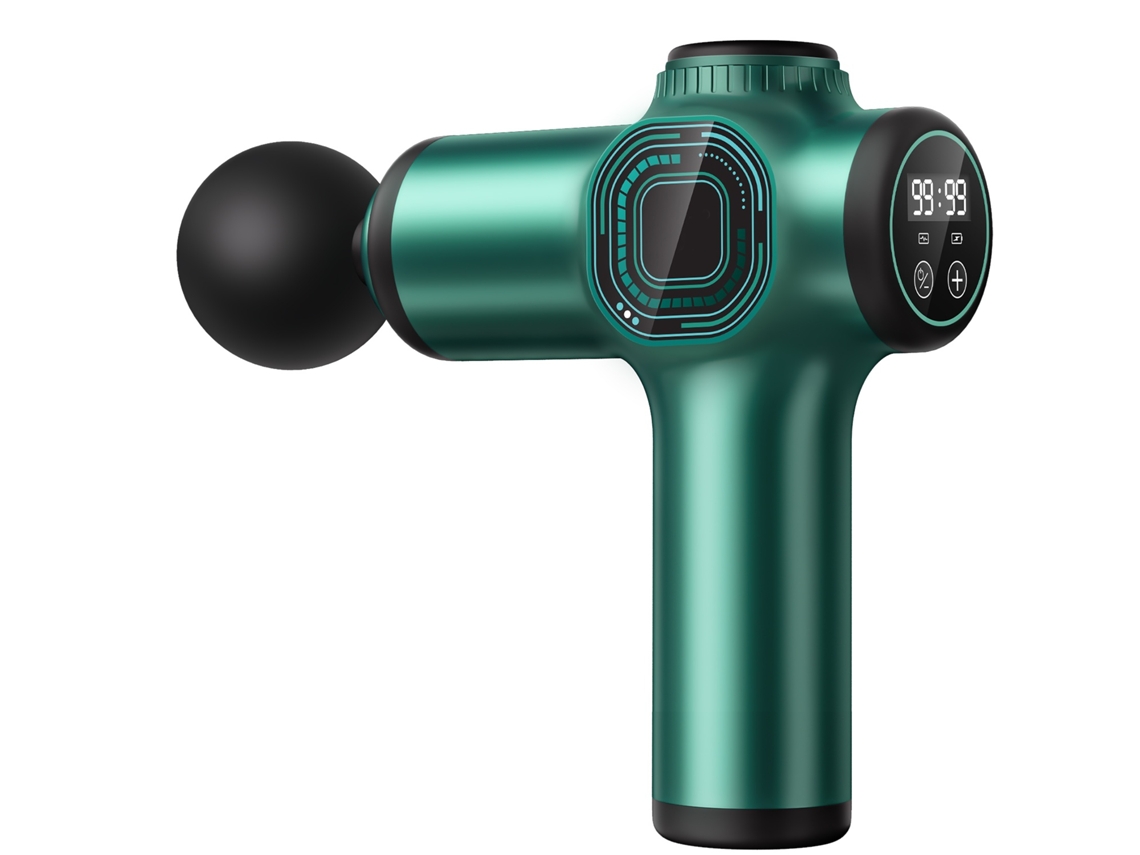 Massajador Mini Muscular Ajustável Com 8 Cabeças (verde) Elysve