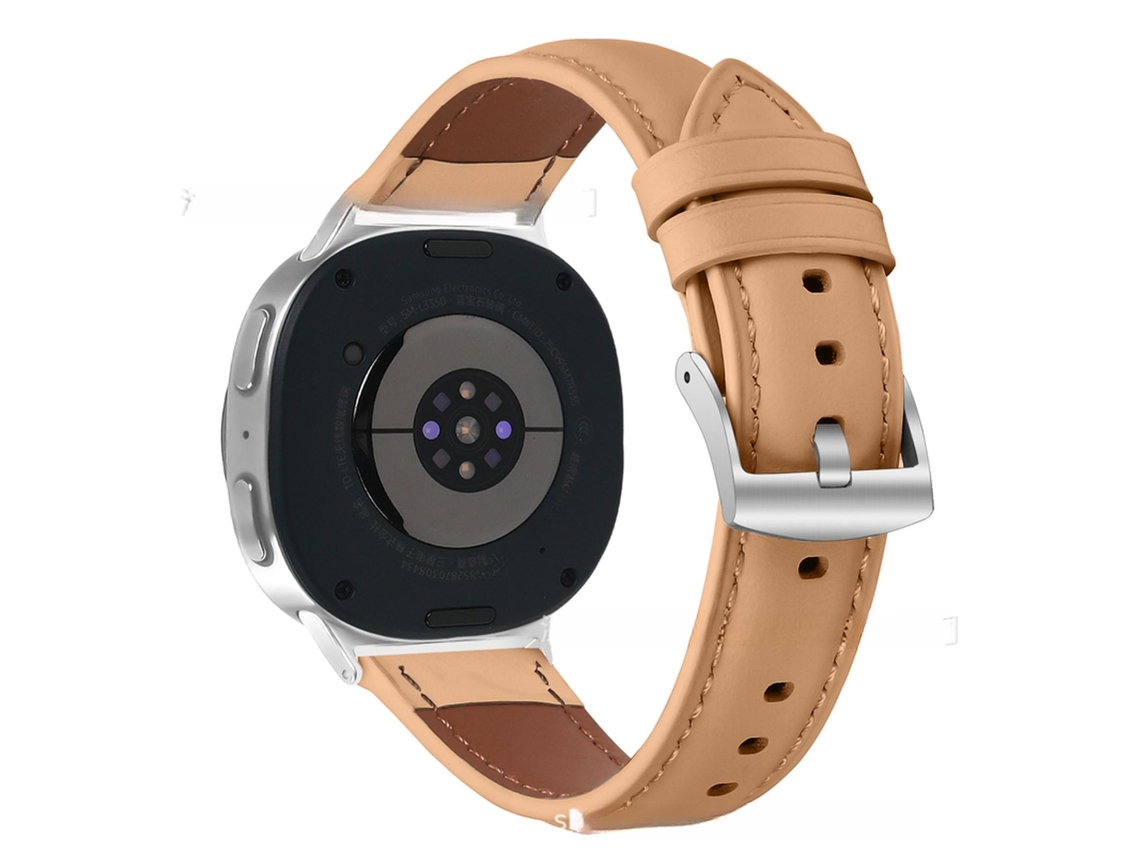 Pulseira de couro sintético para Samsung Galaxy Watch 9 (40/44 mm) Camelot