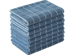 Panos De Prato Para Cozinha, Sem Fiapos, Absorventes, Removem Óleo, Secam Rapidamente 45 X 64 Cm, Pacote Com 4 Unidades, Azul. Siurn