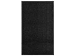 Vidaxl Tapete De Porta Lavável 90x150 Cm Preto
