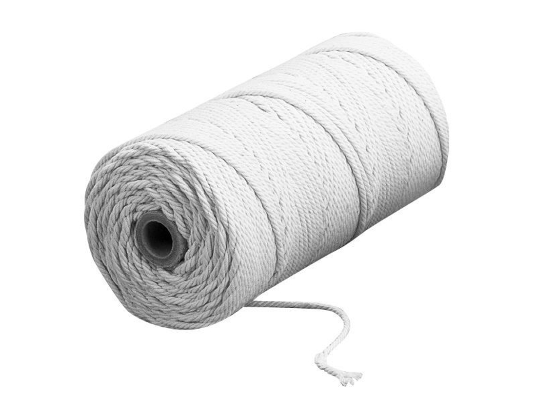 Fio de algodão branco - ø 2,5 mm - Rayher