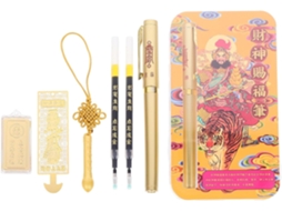 Caneta Em Gel Com Caligrafia Chinesa, Ponta Fina, De Escritório