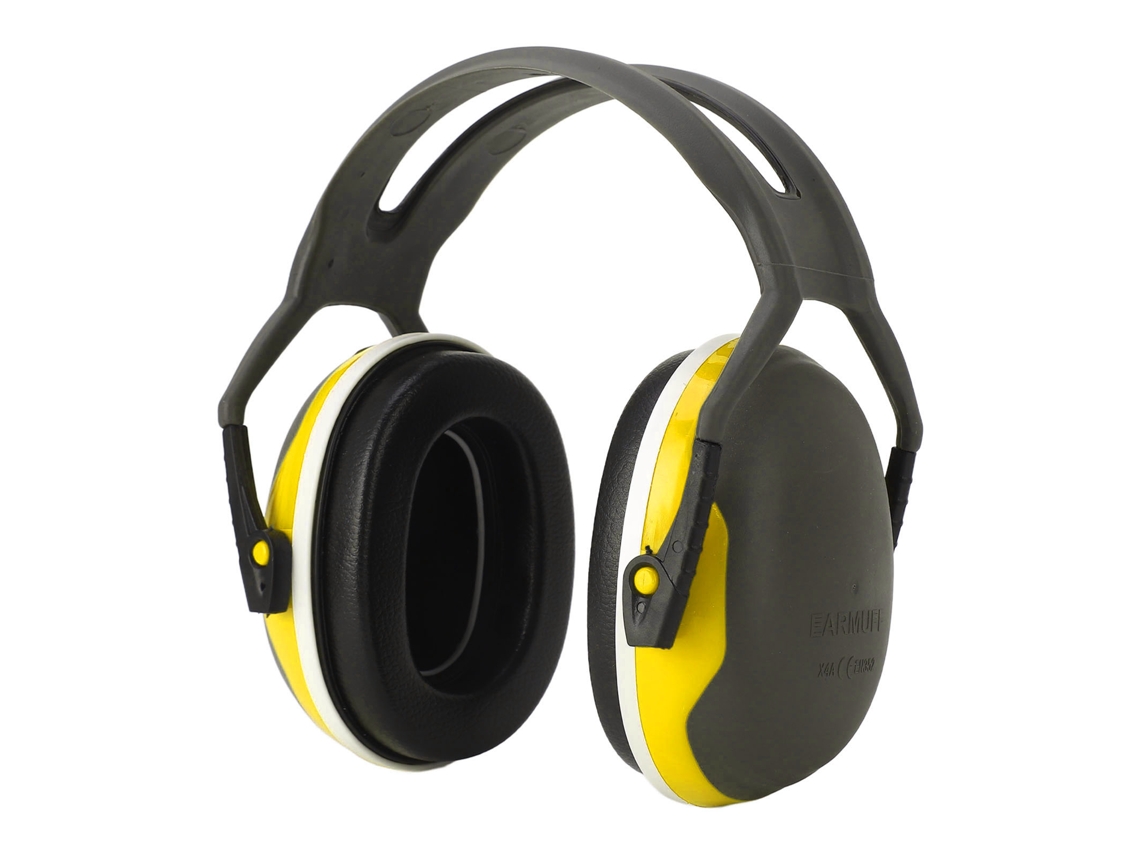 Protetor Auricular Redutor De Ruído Plegável Amarelo Para Dormir E Trabalho