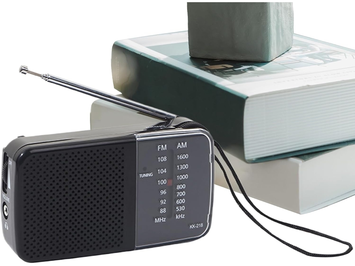 Rádio Portátil Am Fm,recepção Otimizada Antena Compacta Equipamento Compacto Multifuncional Para R Gokoco