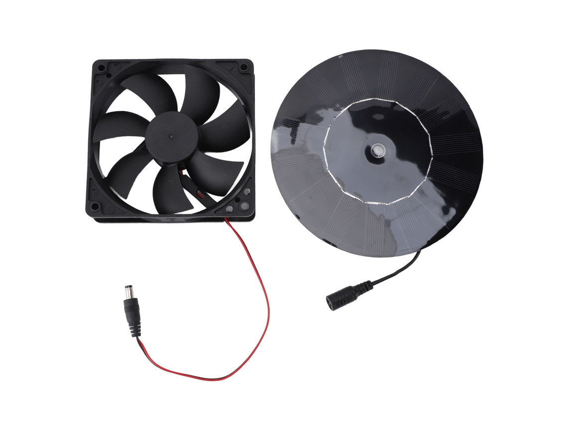 Ventilador Solar LAXISCREED 10w 16cm para Banheiro e Abrigo de Pets