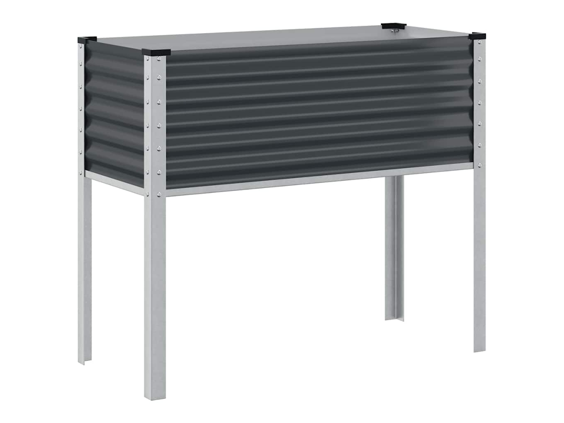 Garden Planter, Garden Planters Vidaxl Antracite Aço (100 X 45 X 90 Cm)