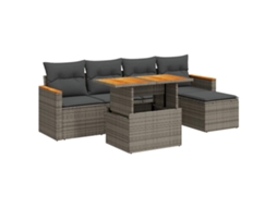 Garden Sofa Set, Garden Sofa Sets Vidaxl Cinzeto Rattan / Vime (n/a)