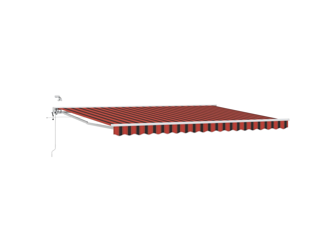 Conjunto 1 Sombra Externa Vidaxl Laranja Alumínio (4 × 3 M)