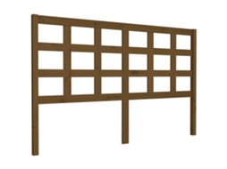 Cabeceira de cama MAISON EXCLUSIVE em pinho maciço castanho, 156x4x100 cm