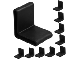 Holibanna Conjunto De 20-protetores Canto Em Pvc Para Móveis, Prateleiras E Estruturas De Cama, Com Suporte Estável