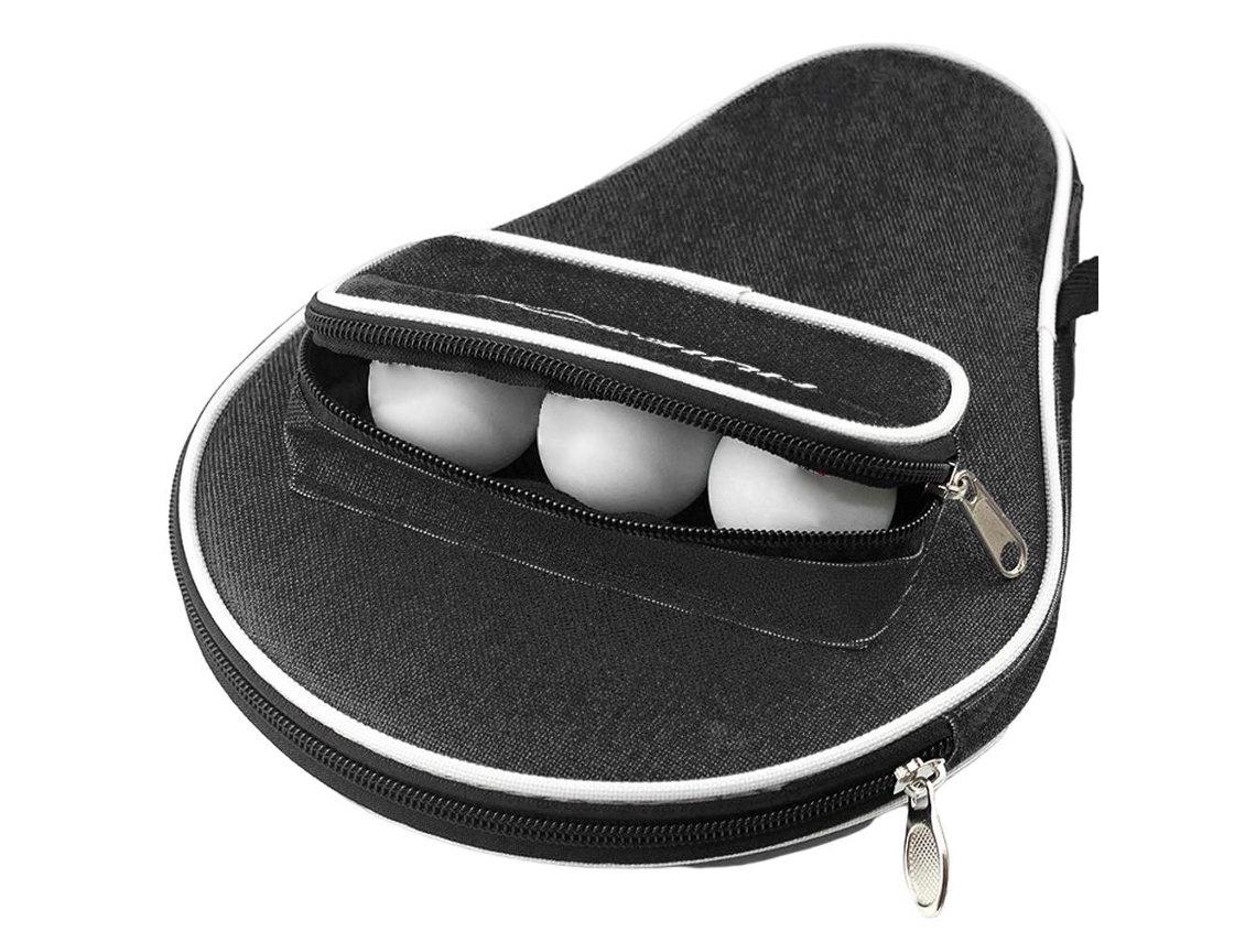 Estojo para Raquete de Tênis de Mesa com Bolsa para Bolas, Material Oxford, Espuma | S/MARCA