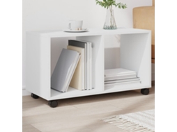 Vidaxl Móvel Com Rodas 72x33x42,5 Cm Derivados De Madeira Branco