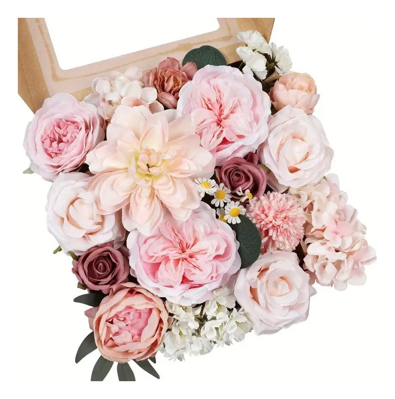 Novo Buquê De Flores Artificiais Rosas Rosa Para Festavayotoy