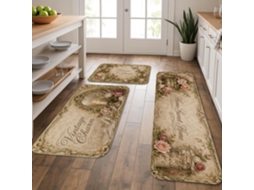 Tapetes De Cozinha Clássicos Com Estampa Floral, Design Shabby Chic De Rosas, Macios, Com Amortecimento De Mola