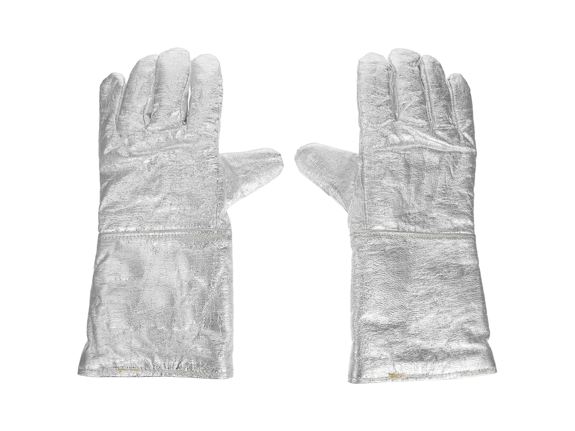 Luvas de Soldagem Inoomps Ao Calor, Feitas de Folha de Alumínio, Luvas Isolantes para Uso Industrial e Doméstico, CHABERLU