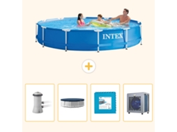 Intex Piscina Com Estrutura Redonda - 366x76 Cm - 5-peças S253