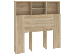 Cabeceira com guarda-roupa MAISON EXCLUSIVE em Cor Carvalho Sonoma (100x19x103,5 cm)