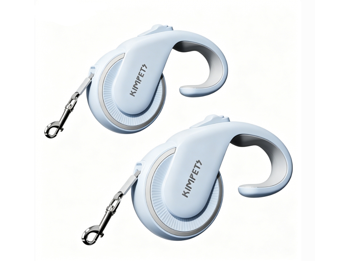 Conjunto De 2 Coleiras Retráteis para perros— Coleiras Extensíveis Automáticas Para Passear Com Animais De Estimação De Pequeno A Médio Porte.