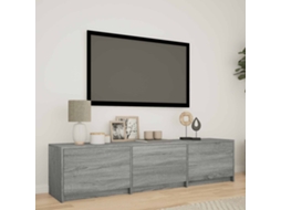 Vidaxl Rack De Tv Com Led 165x34x40 Cm Sonoma Cinza
