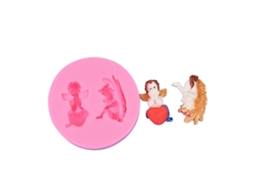 Forma De Silicone De Qualidade Alimentar Para Bolo De Açúcar, Bolo Fondant, Bolo De Chocolate E Fondant Com Asas De Anjo. Ideal Para Confeitaria E Pan