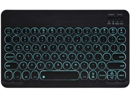 Teclado Bluetooth Com Touchpad, Recarregável, Portátil, Sem Fio Aquaforge