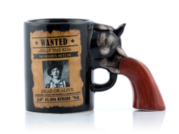 Caneca GADGET AND GIFTS Revólver Wanted