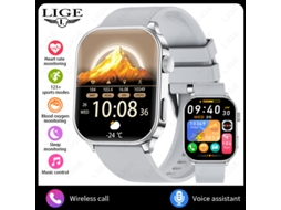 (prateado) Smartwatch De 1,75 Polegadas Com Chamadas Bluetooth Multifuncionais E Monitoramento De Saúde.