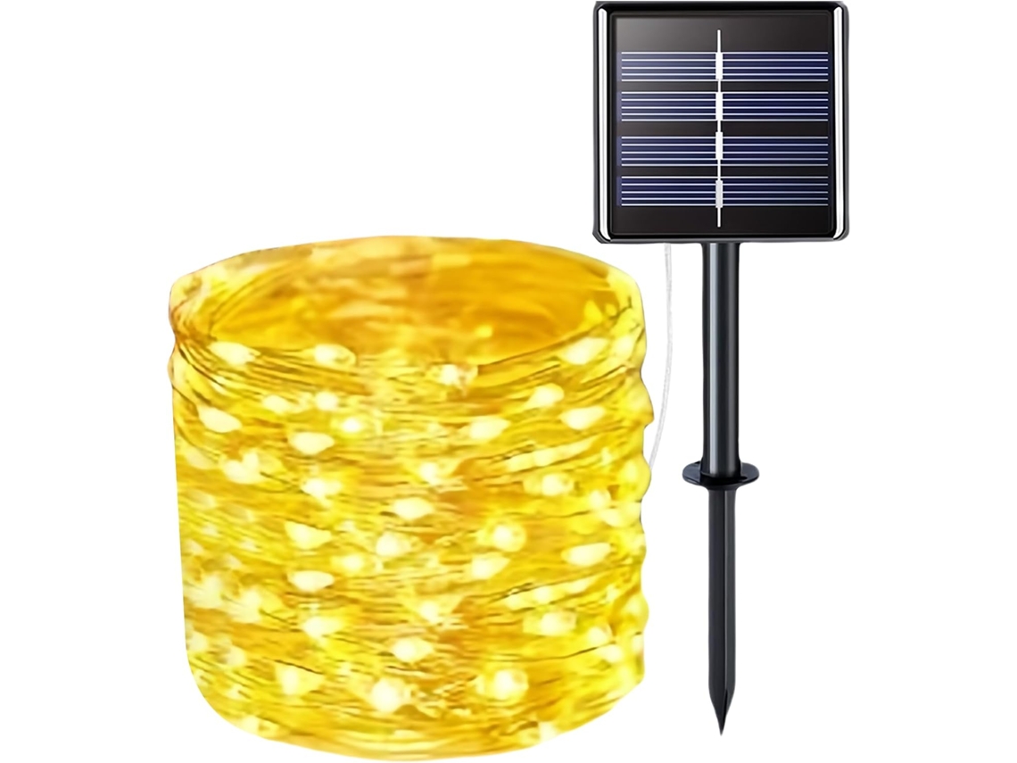 Guirlanda De Estrelas Decorativas Para Exterior Com Energia Solar, À
