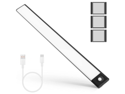 2026-lanterna Led Para Armário Com 72 Leds Recarregável Com Sensor De Movimento Luz Noturna Para Cozinha E Corredores
