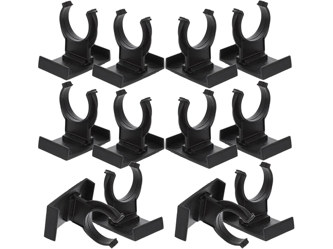 Conjunto De 12-presilhas Ajustáveis Plástico Preto Pés Rodapé Cozinha Com Função Elevação Móveis