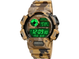 Lurelia Relógio Digital Desportivo, Visor Digital, Led, Cronómetro, Alarme, Data/calendário, Luminoso, Resistente À Água 50m, Verde
