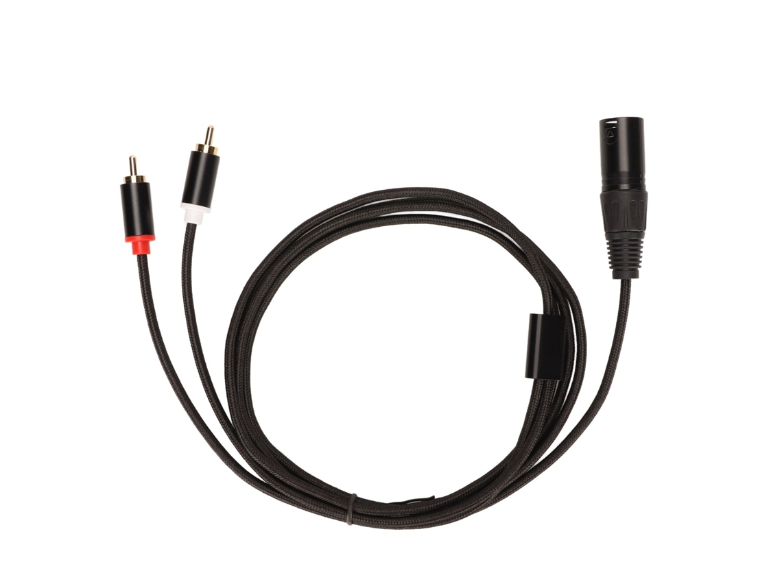 Lurelia Cabo Xlr Macho 3 Pinos Rca, Para Microfones, Mixer, Amplificador E Colunas Ativas