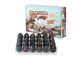 24pcs Huevos de Dinossauro Que Crecen na Água Brinquedo Novidade para Crianças Páscoa Preto