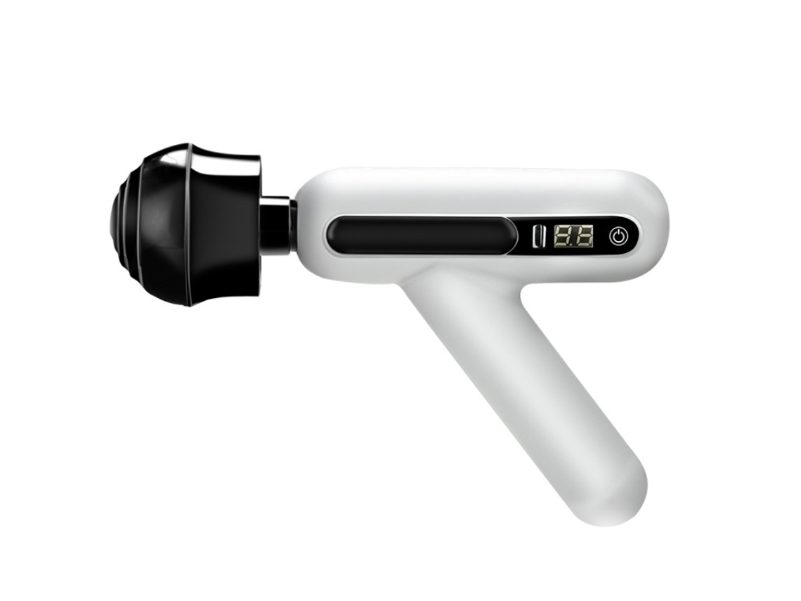 Mini Portátil Usb Recarregável Arma Fáscia Elétrica Músculo 12 Engrenagens Ajustável Lcd Touch Screen Massagem Arma