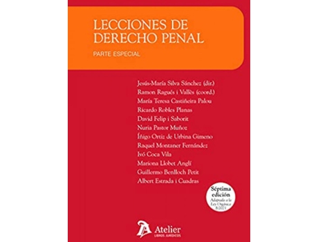 Livro Lecciones De Derecho Penal. Parte Especial (7ª Edición) de Jesús María Silva Sánchez (Espanhol)