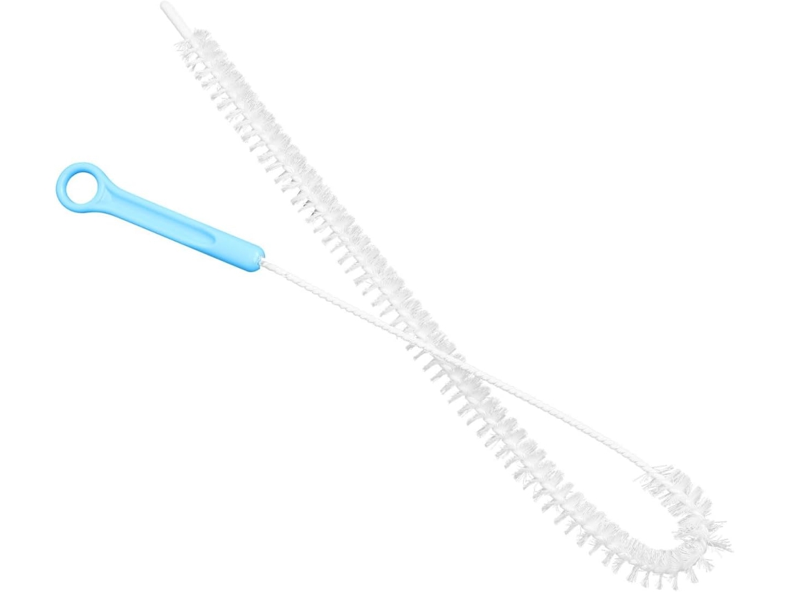 Escova Flexível Toyvian Para Limpeza De Pias Domésticas E Ralos Cozinha, Com Cerdas Em Espiral, Em Abs Azul, Para