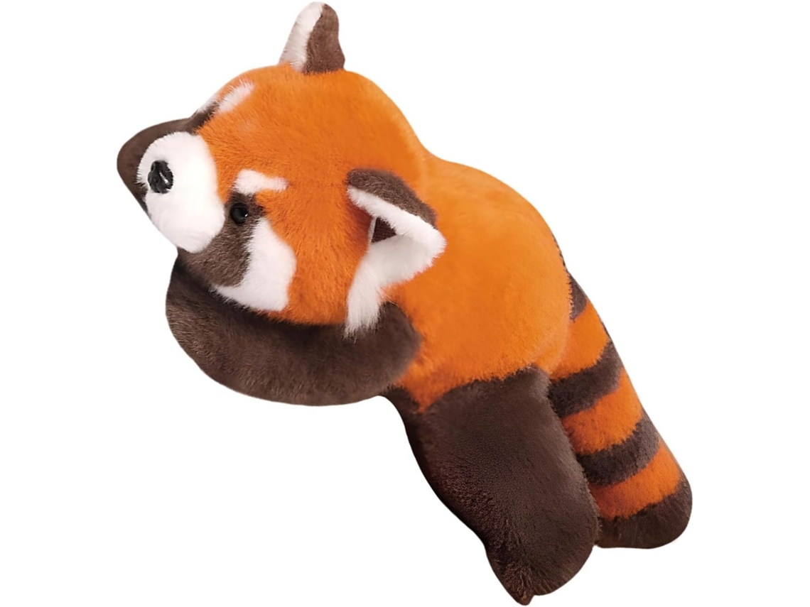 Brinquedo De Pelúcia Panda Vermelho, Pequeno, Em Formato Decorativo E