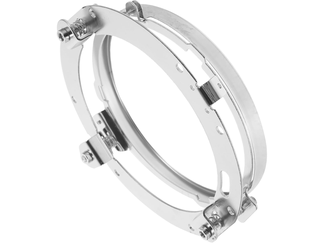 Suporte Redondo Para Farol De Motocicleta, Fácil Instalação Sem Ferramentas.