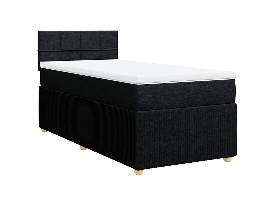 Box Spring Bed, Box Spring Beds Vidaxl Preto Tecido (100 X 200 Cm)