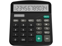 Calculadora de Mesa com Funções Padrão, Preta BRILVIBERA