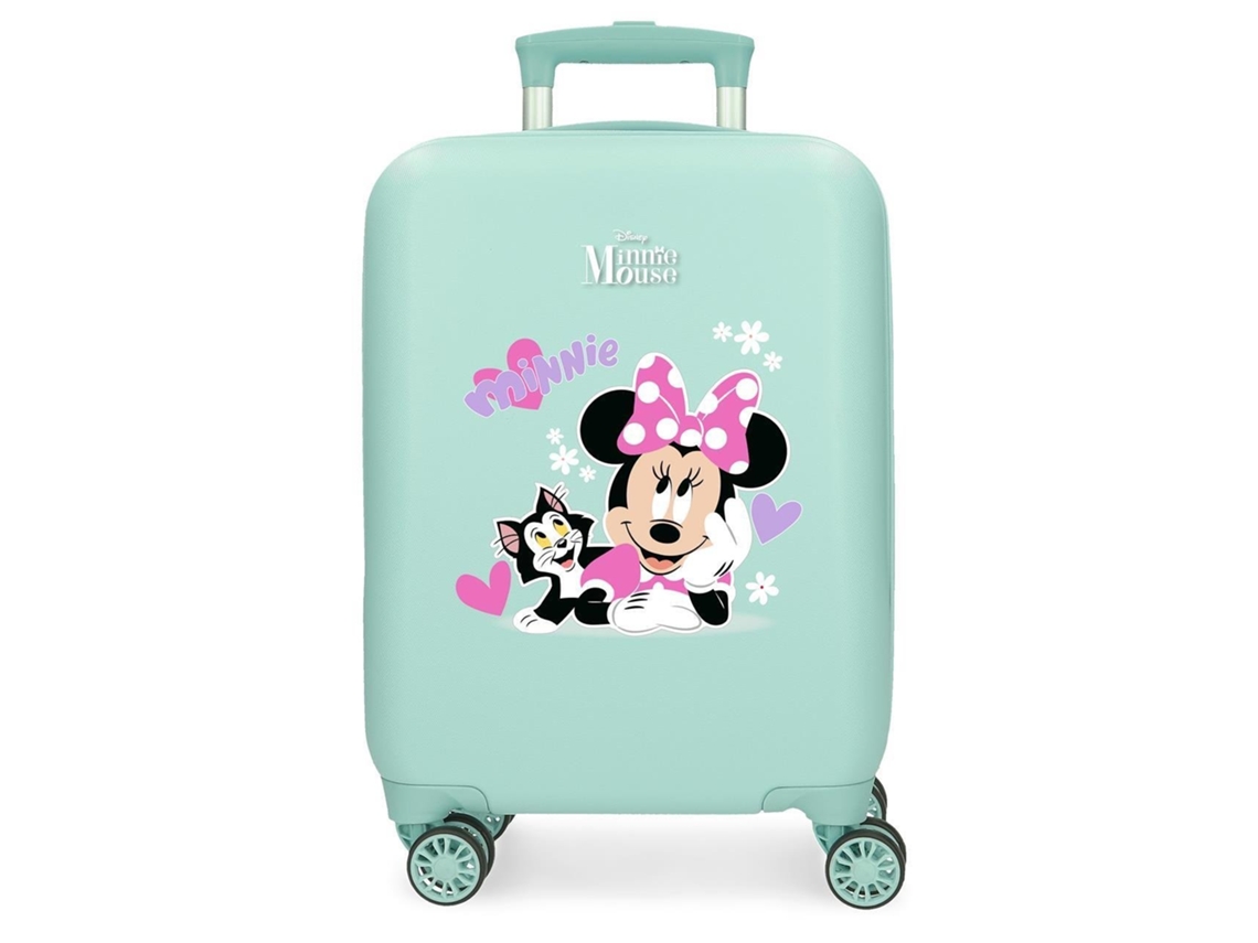 Disney Mala De Cabine Abs Rígida Minnie Figaro Azul