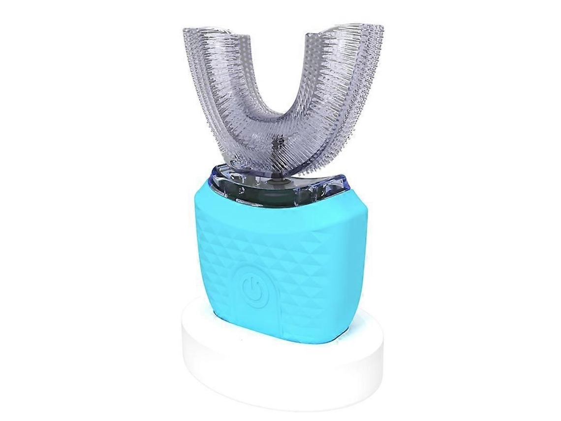 Escova de Dentes Elétrica Automática em Formato U com Ultrassom 360 ​​graus para Clareamento Infantil, Feita Silicone. GOKOCO